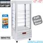 Preview: INN/VN-W5-R2 (25) Panorama Vitrine 4 Seiten T° positiv, 5 Regale aus Glas, belüftet, 480 Lit., WEIß